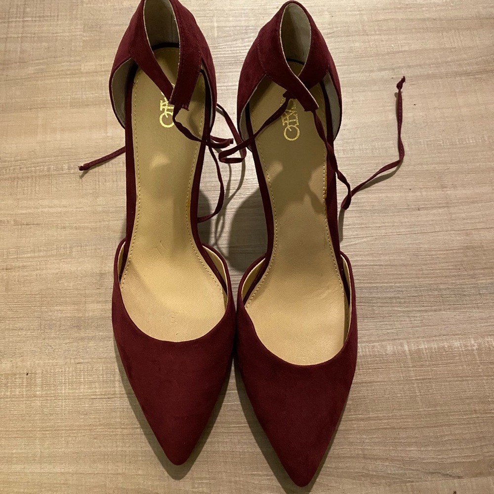 Burgundy Heels
